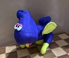 1992 Fisher Price Dino Roar Puffalump Dinosaur Pterodactyl Purple