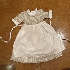 American Girl Felicity Work Outfit Dress/Gown Apron Pleasant Company tag 2 piece