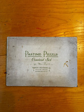 RARE Antique wooden  Pastime Puzzle Contest Set -COMPLETE