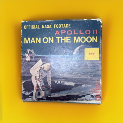 Vintage Apollo 11 Man on the Moon NASA Footage 8 MM movie film with Original Box