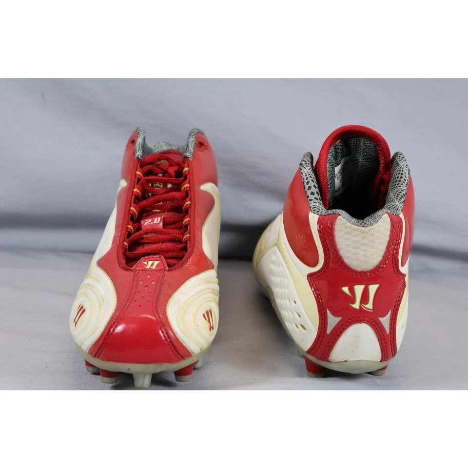 Warrior Burn 2.0 鞋男式 8.5 D 码红色白色曲棍球鞋 New Balance — 第 4/4 张图片