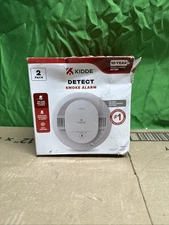 2 PACK Kidde Smoke Detector 10-Year Battery Powered LED Warning Light 20SD10