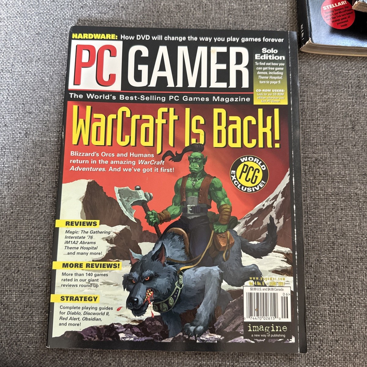 Magazine PC Jeux N°52 Avec Suikoden II Et Warcraft – État Correct