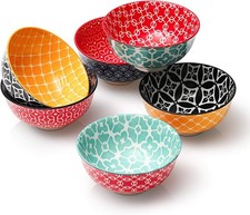 DOWAN 10 oz Small Bowl 6-Piece Set - Multifunctional Ice Cream Bowl,