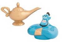 Vandor Disney Aladdin Genie & Lampe Geformt Keramik Salz & Pfeffer Set #86030