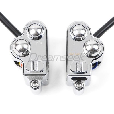 25mm Universal Lenkerschalter Horn Taster Kontrolle für Harley Suzuki Motorrad