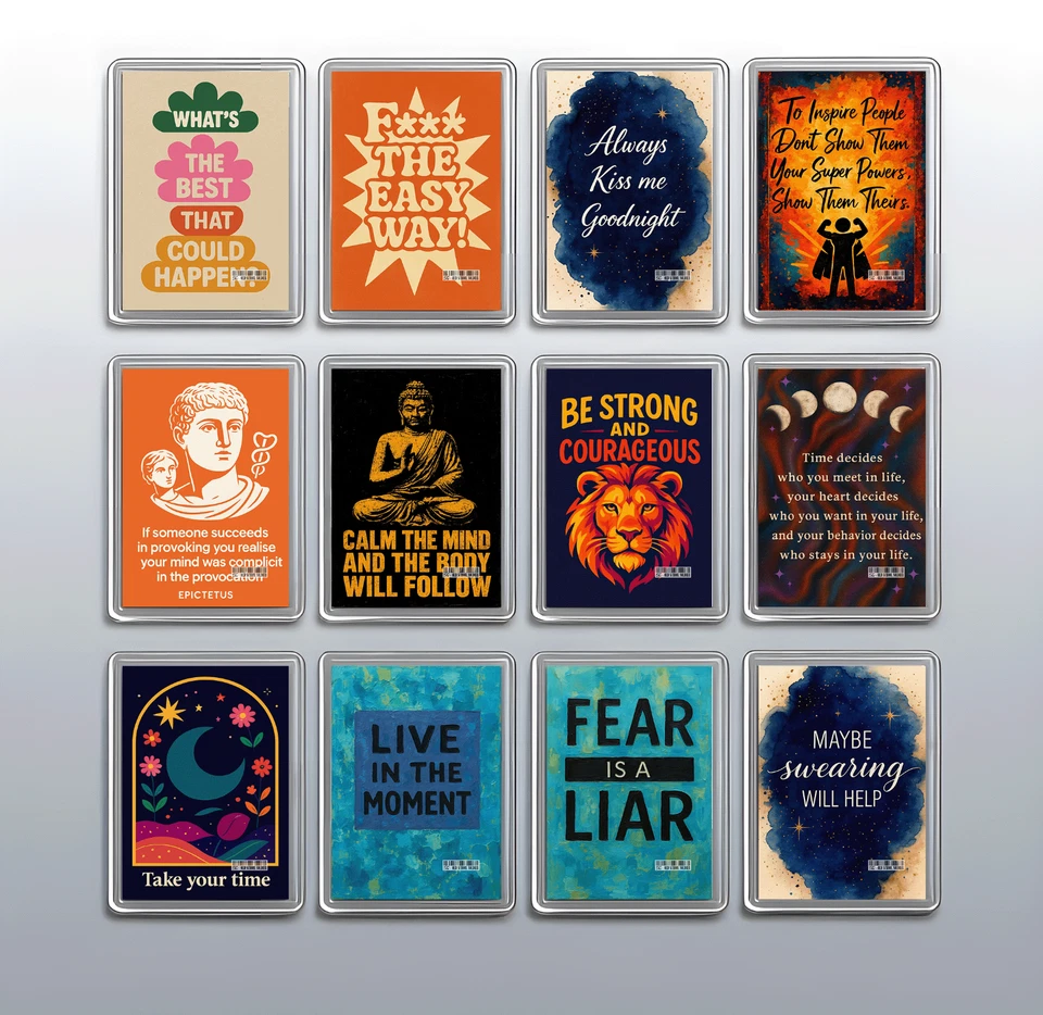 2517-OSS MANCHESTER STUDIO Inspirational Quote Fridge Magnet – Encouraging Message Refrigerator Gift