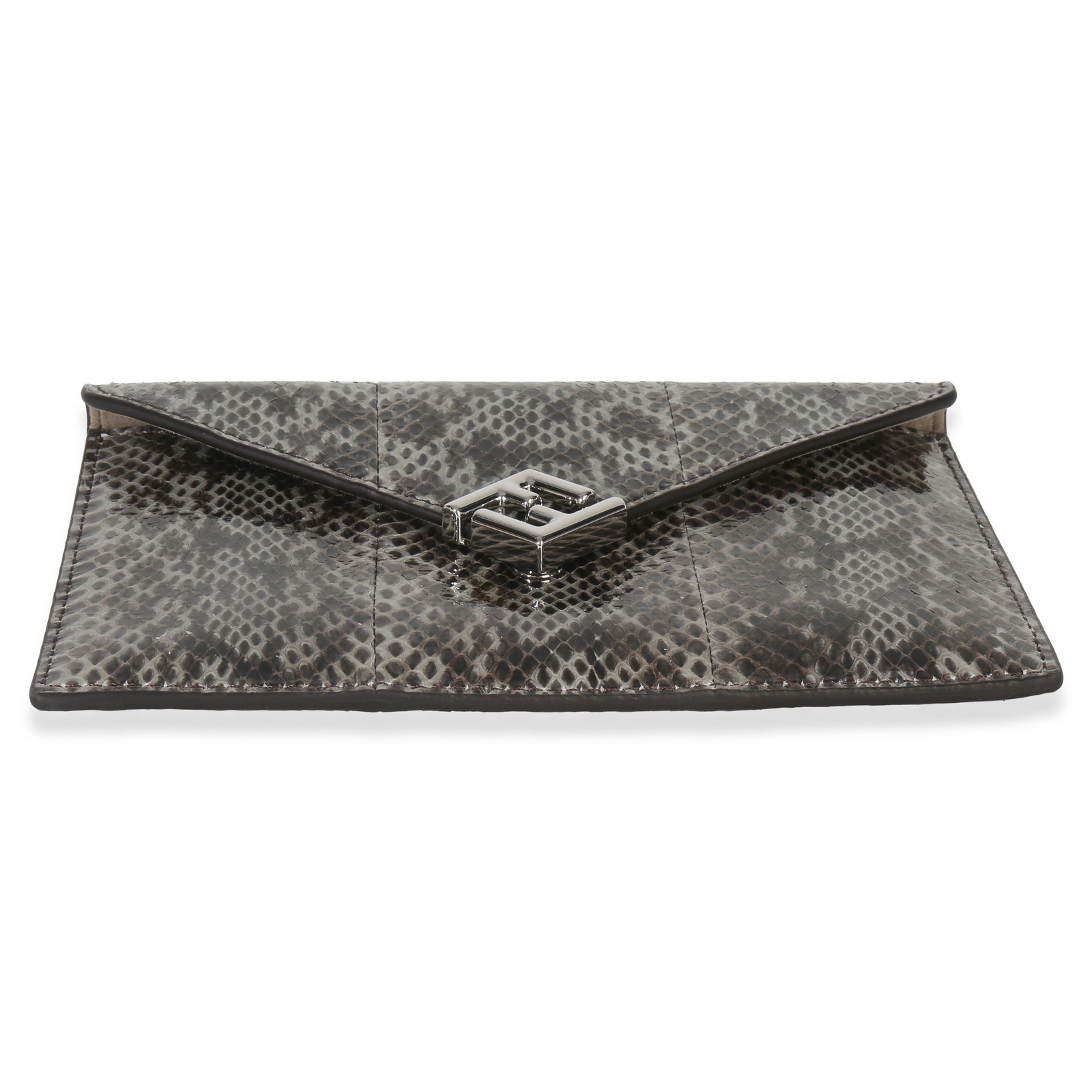 Fendi Multicolor Python FF Small Busta Pouch - image 8