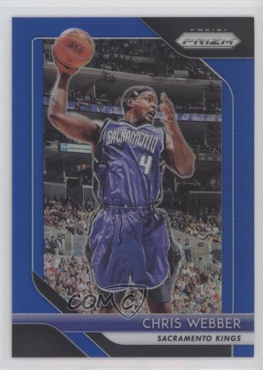 2018-19 Panini Prizm Blue Prizm 175/199 Chris Webber #165 HOF n1u