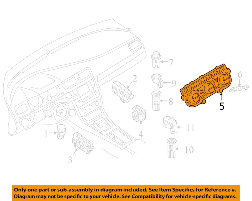 Volkswagen Golf 2015-2016 aire acondicionado calefacción climatización 5gm907426a CSKR6 Foto 3 de 4