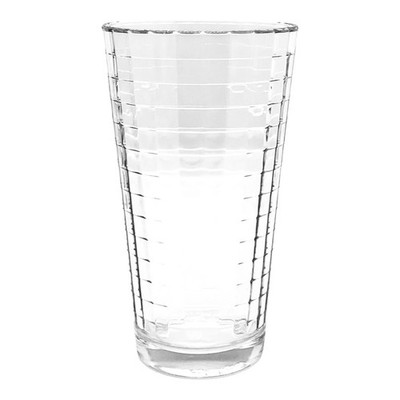 Pasabahce Turkey SCOTCH Clear Vertical Horizontal Lines 6 1/8'' Glass Cooler