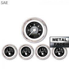 5 Ga. Set Sae Amer Clasic Black Ii White Mod Nedl Chrom Ringsstyle Kit Diy