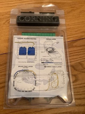 Corning CCH-CS12-6C-P00RE CCH Splice Cassette, 12 fiber, Single-mode, APC (OS2) 