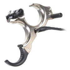 T.R.U. Ball Honey Badger Claw Flex Archery Release Quick Silver Brass THBF-QS-L