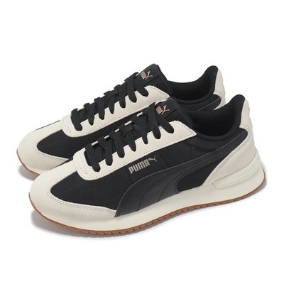 Puma R78 Nylon Retro Black Warm White Gold Men Unisex Casual Shoes 399250-09