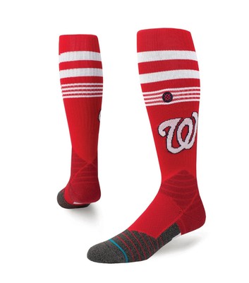 Stance MLB Baseball OTC Socks Mens Large DIAMOND PRO Washington Nationals NWT