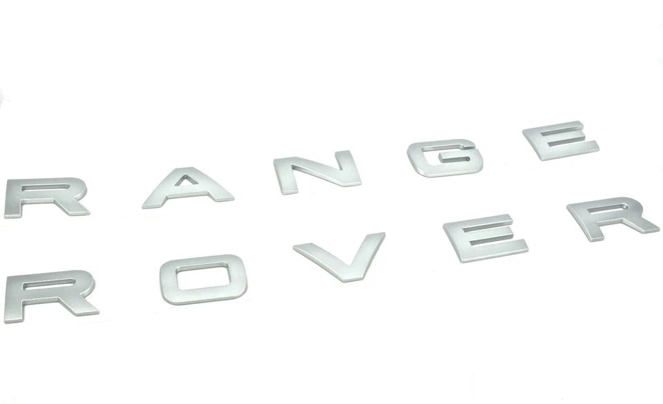 Genuine New RANGE ROVER Heckklappen-Abzeichen Atlas Silver Evoque L551 2021+ - Bild 1 von 3