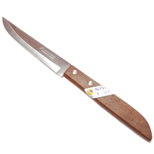 New KIWI Knife Stainless Steel Blade Wood Handle - Utility/ Kitchen Knife # 501 8851130050326 | eBay