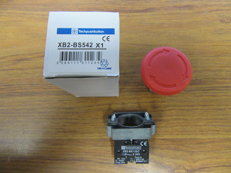 Telemecanique XB2-BS542 Push Button Switch XB2-BS542 X1 (Pack of 3)