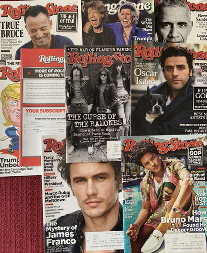 Rolling Stone Magazine 2016 19 Issues Stones Bruce McCartney Ramones Hamilton + - Picture 4 of 6