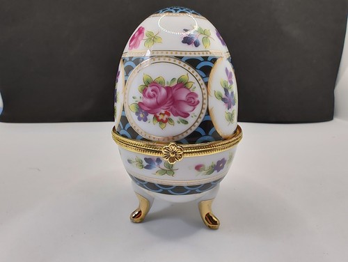 Vintage Floral Egg Trinket Box - Bild 15 von 15
