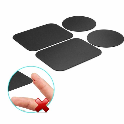 8 pièces autocollant plaque métallique remplacer pour support de téléphone portable magnétique montage de voiture magnétique - Photo 2 sur 12