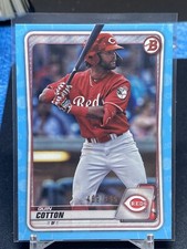 Quin Cotton 2020 Bowman Draft Paper Prospect Sky Blue /499