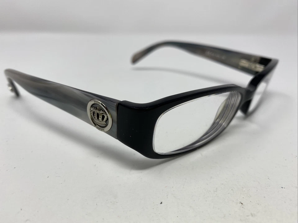 Marco de gafas de borde completo negro/gris Juicy Couture EVA 01C7 52-16-130 4098 Foto 3 de 4