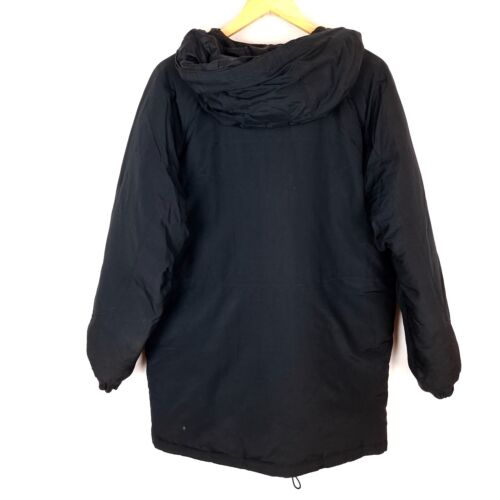 CAT Men's Parka Jacket Size M-L Black Military Stand Collar DOWN FILL - Picture 2 of 11