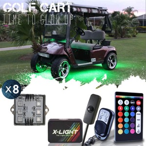 light neon golf led kit cart underglow remote wireless million
