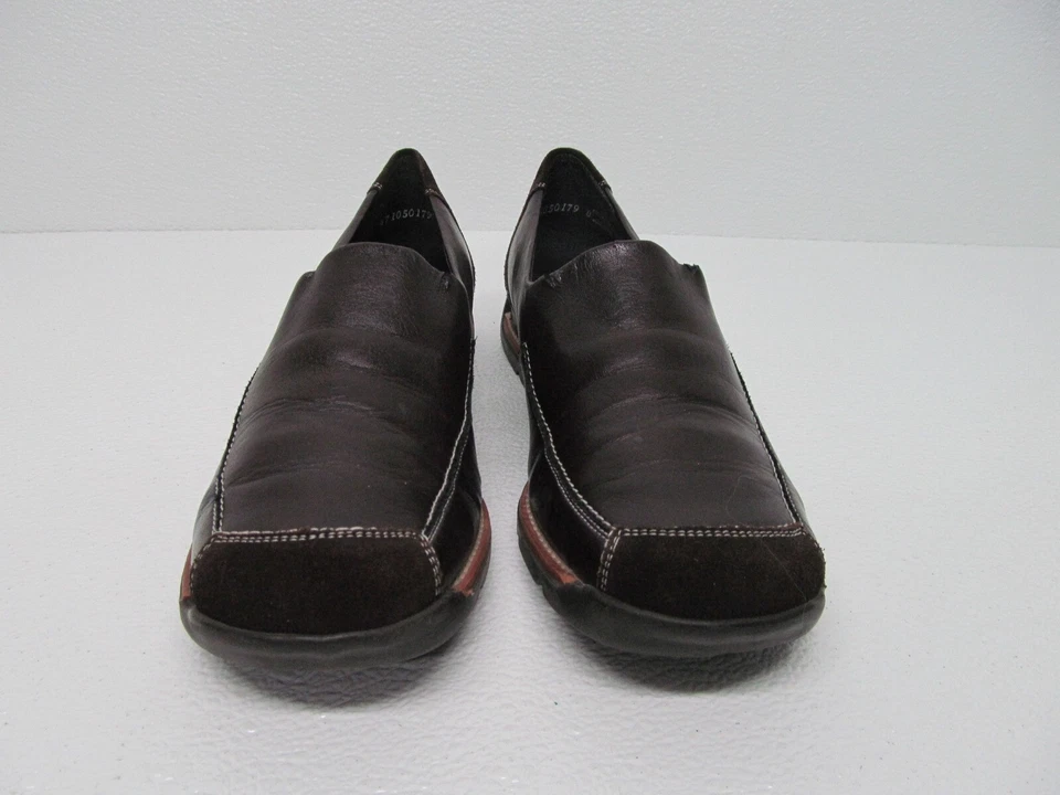 Rieker Lea Women's Loafers Slip On Brown Leather Size 10 - Image 3 of 4