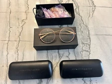 Alexander McQueen Glasses Bundle (frames, lenses, cases, Unopened Cleaner Cloth)