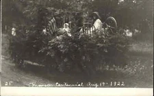 Monson ME Centennial Parade Float Spinning Wheel c1920 RPPC PC
