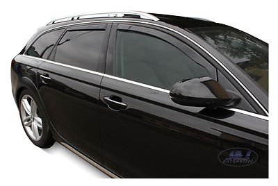 Wind Deflectors Fits Audi A6 C7 2011-2018 Estate 4-Pcs Set Tinted Heko - Foto 3