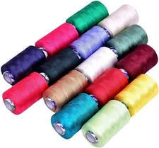 Embroidery Threads Kits 15 Colors Spools for Machine Sewing