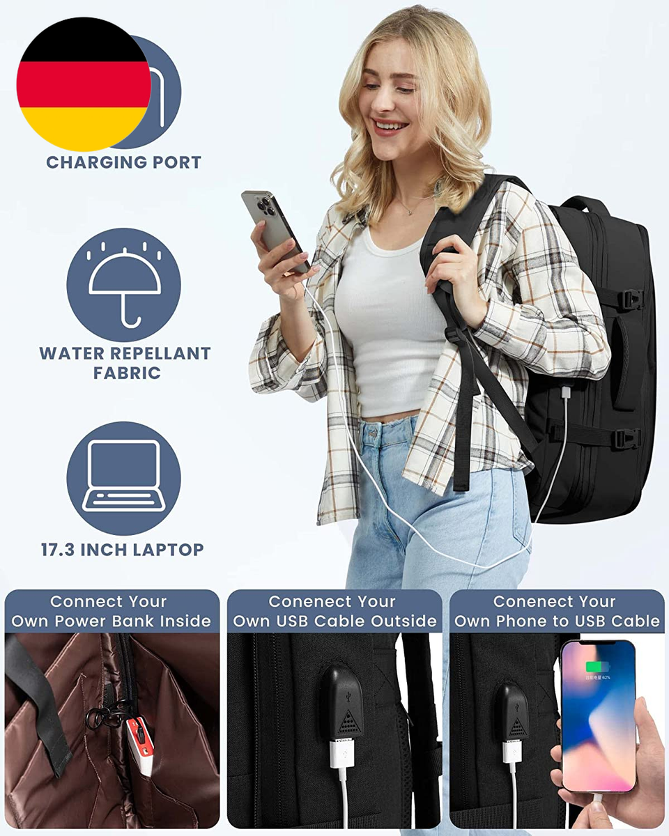 fliegen rucksack als handtasche flugzeug