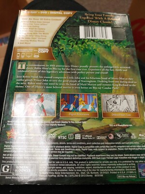 Robin Hood 40th Anniversary Disney Edition (Blu-Ray/DVD)FREE
