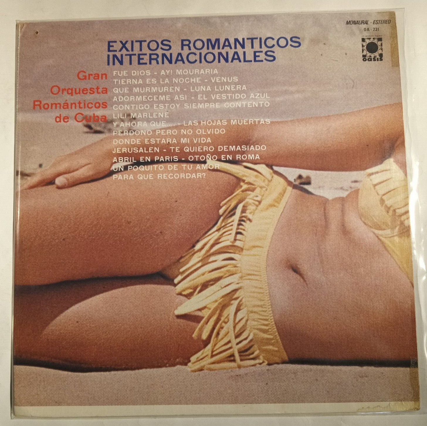 ORQUESTA ROMANTICOS DE CUBA -EXITOS ROMANTICOS INTERNACIONALES - 1965 MEXICAN LP