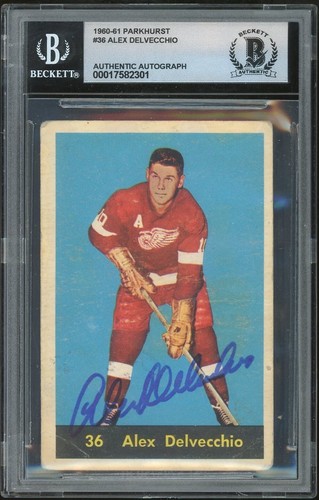 Alex Delvecchio #36 1960 Parkhurst card