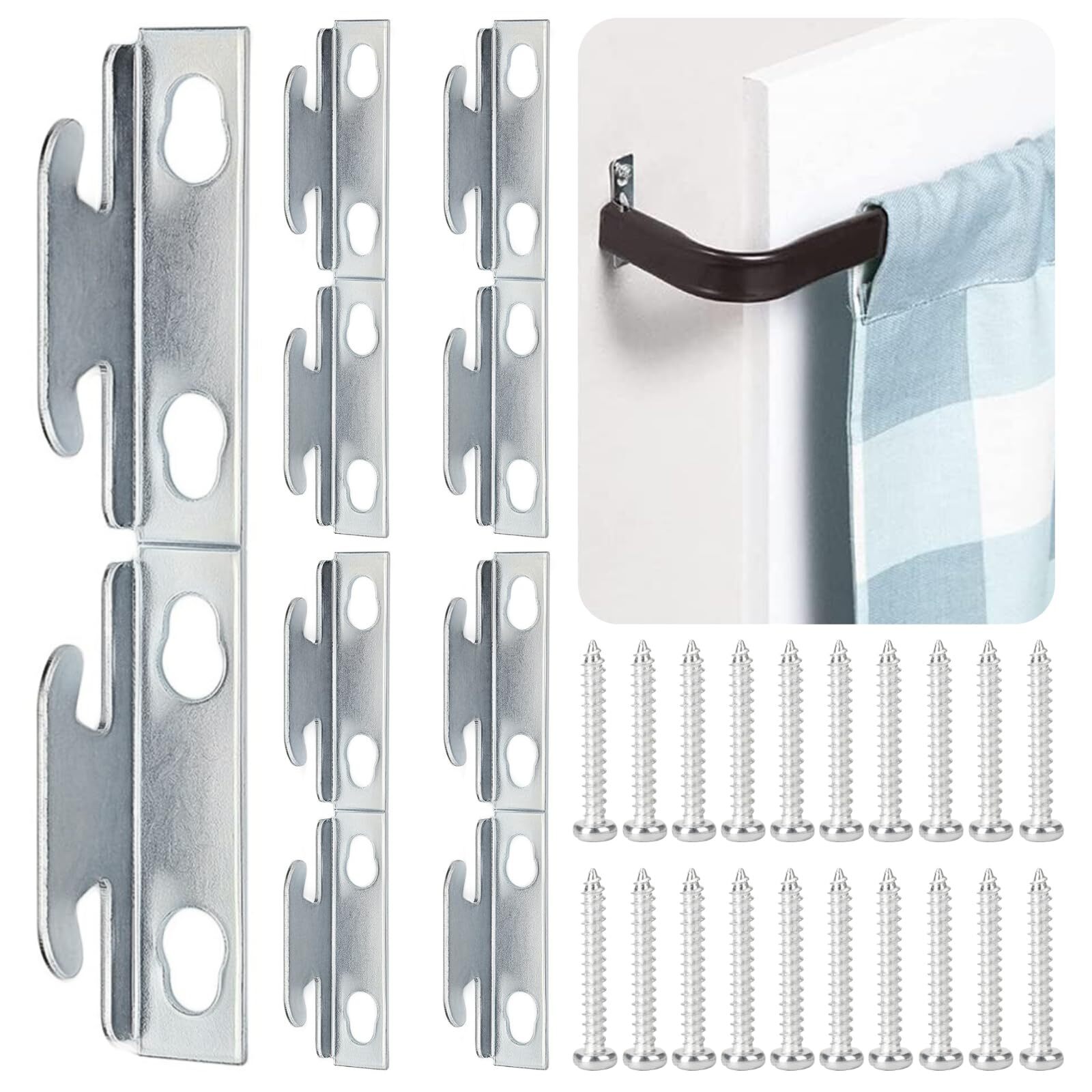 Curtain Rod Bracket Curtain Rod Hardware Brackets Curtain Rod Single Bracket ...