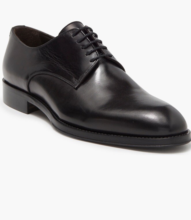Bruno Magli “CILO” Plain Toe Derby Oxford Black Oxford Size  display picture 1
