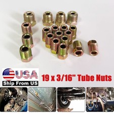 19pcs Brake Line Fittings Kit Fittings For Inverted Flares Brake Line 316 Tube