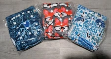 New Lot of 3 Alva Baby Pocket Cloth Diapers NIP Sealed