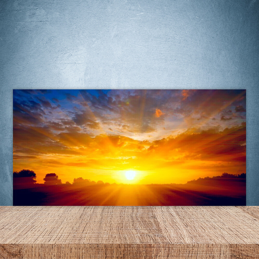 Crédence de cuisine en verre panoramique 100x50 cm pour s'évader au quotidien