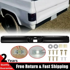 For 1973-87 73 Chevy K10 K20 Fleetside Rear Steel Roll Pan License Plate Light