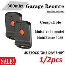 2PC For 3089 multi-code multicode 308911 Linear MCS308911 300mhz 1 button remote