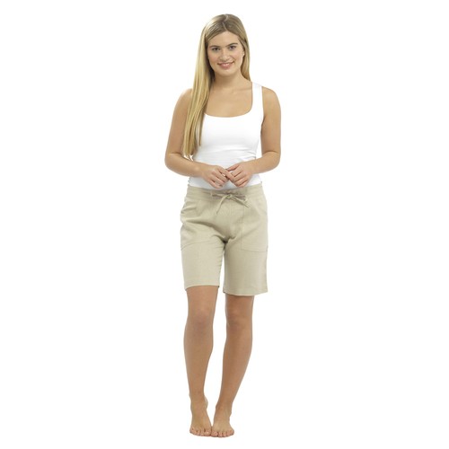 Women's Ladies Linen Summer Casual Shorts UK Size 10 12 14 16 18 eBay