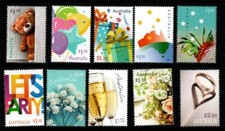 AUSTRALIA SG5182/91 2020 GREETINGS STAMPS MNH