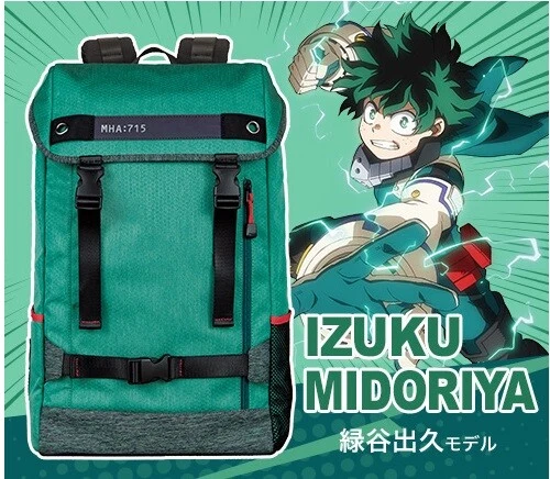 My Hero Academia ULTRA Tough Backpack Izuku Midoriya Model Green Black JAPAN NEW