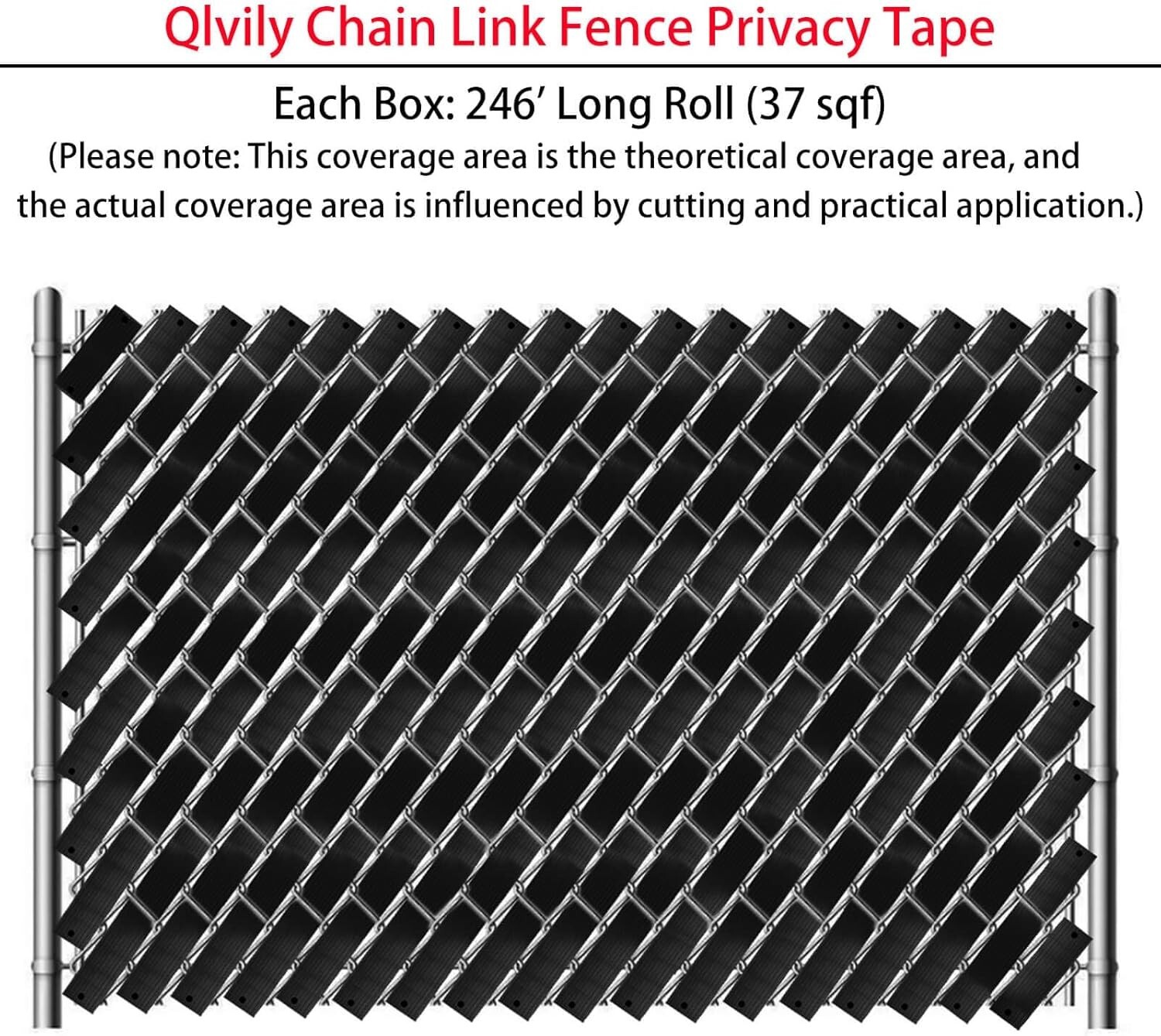 Chain Link Fence Privacy Tape 246Ft X 0.15Ft Chain Link Fence Slats Fence